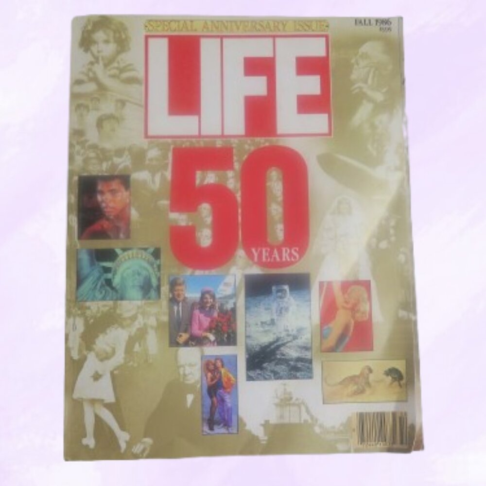 Life 50 years special anniversary issue fall 1986 magazine in gold and red.